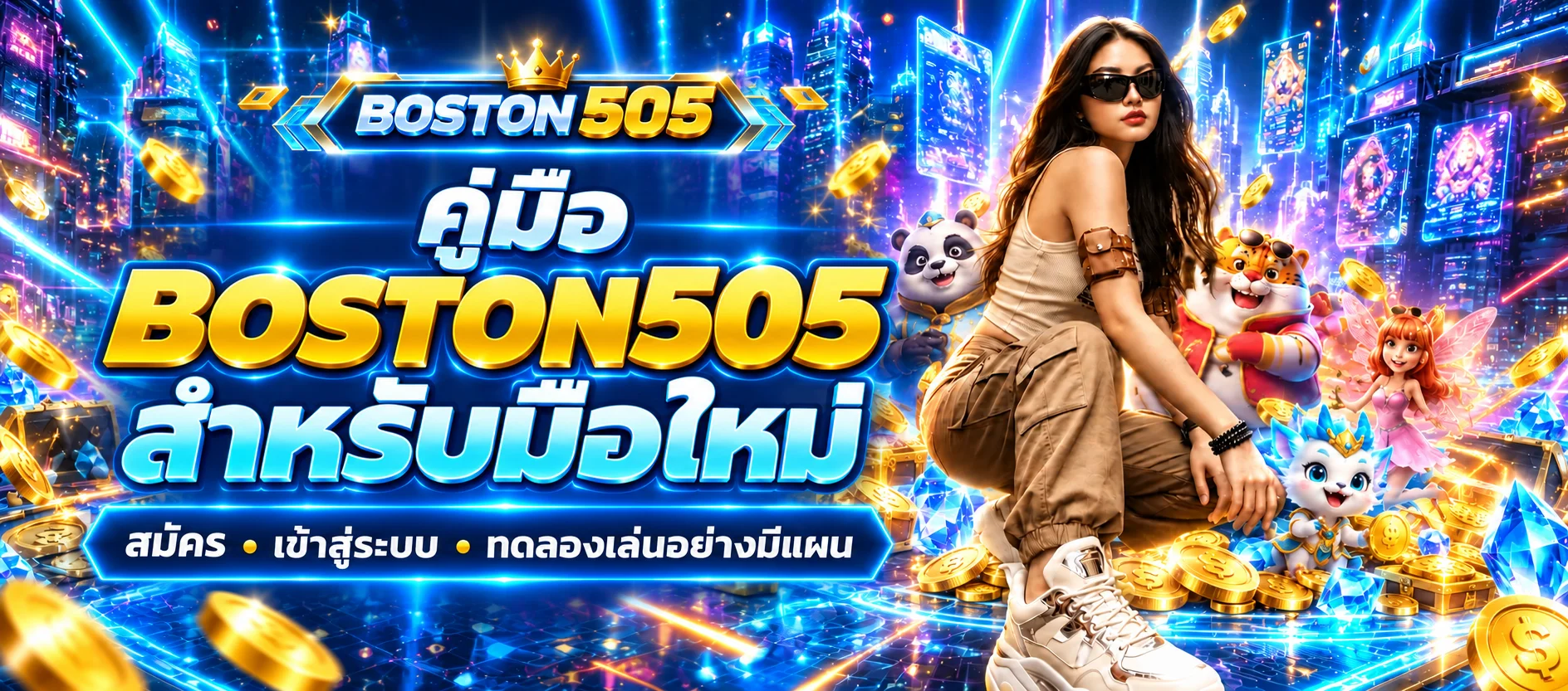 BOSTON505 คู่มือมือใหม่ สมัคร เข้าใช้ และทดลองเล่น